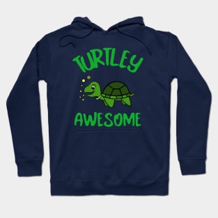 TURTLEY Awesome  Funny Turtle Bubbles Hoodie